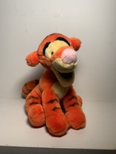 VINTAGE 8  TIGGER Plush Tiger Walt Disney World Parks Bean Bag Toy Authentic