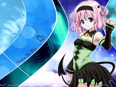 Anime momo velia deviluke to loveru headband pink hair CCG Gaming Mat Desk