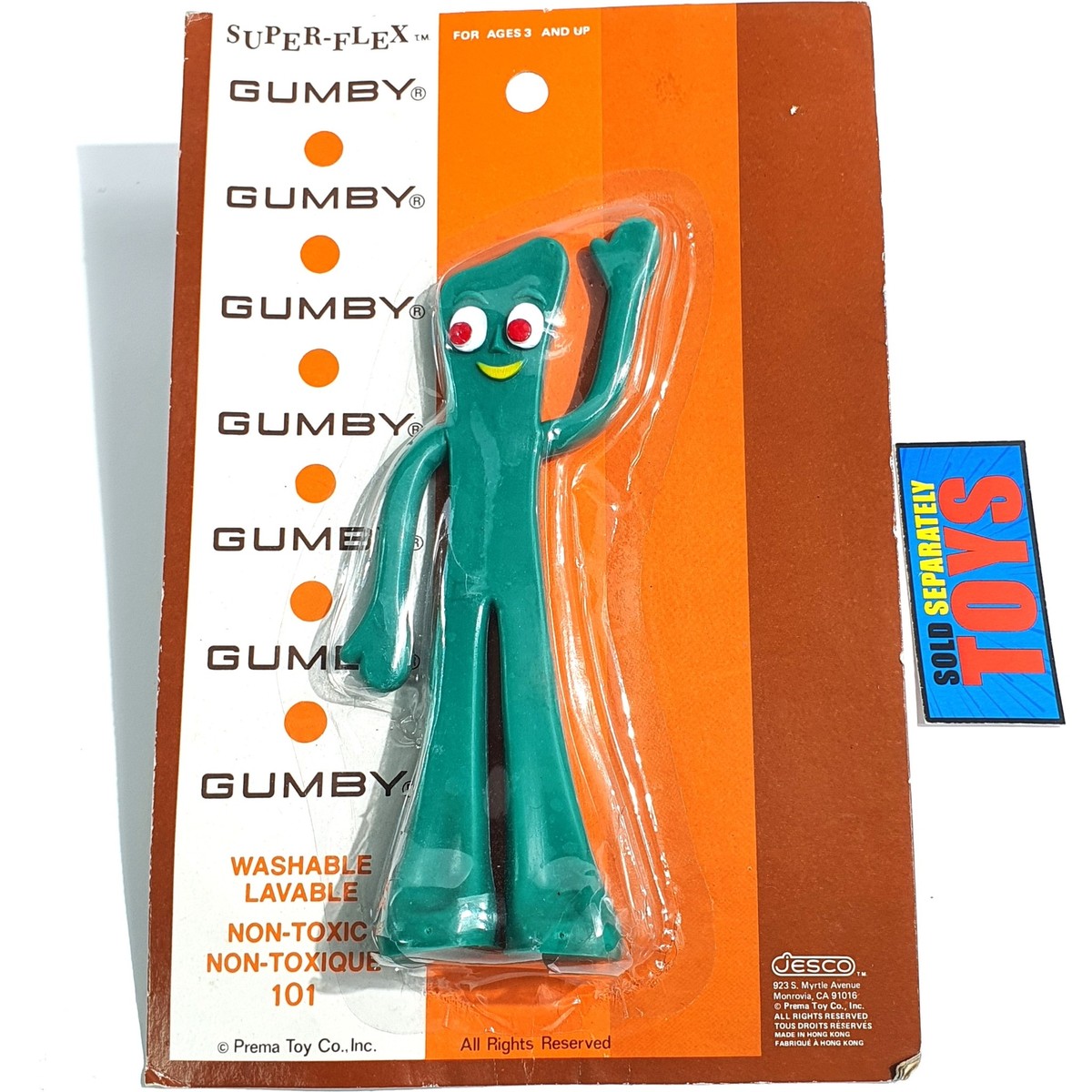 Bendable GUMBY フィギュア Amazon.com: NJ Croce Gumby Original Bendable Figure - Nostalgic