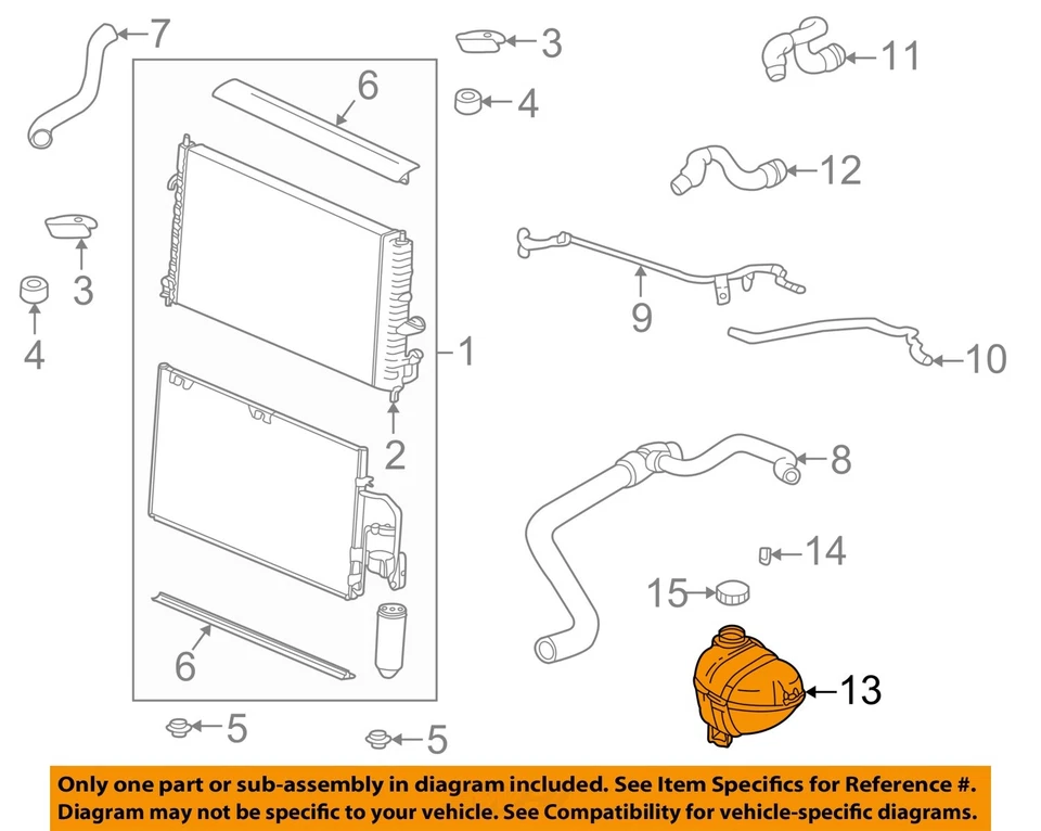Used Engine Coolant Reservoir fits: 2002 Saturn L SERIES 2.2 Grade A - Imagem 3 de 4
