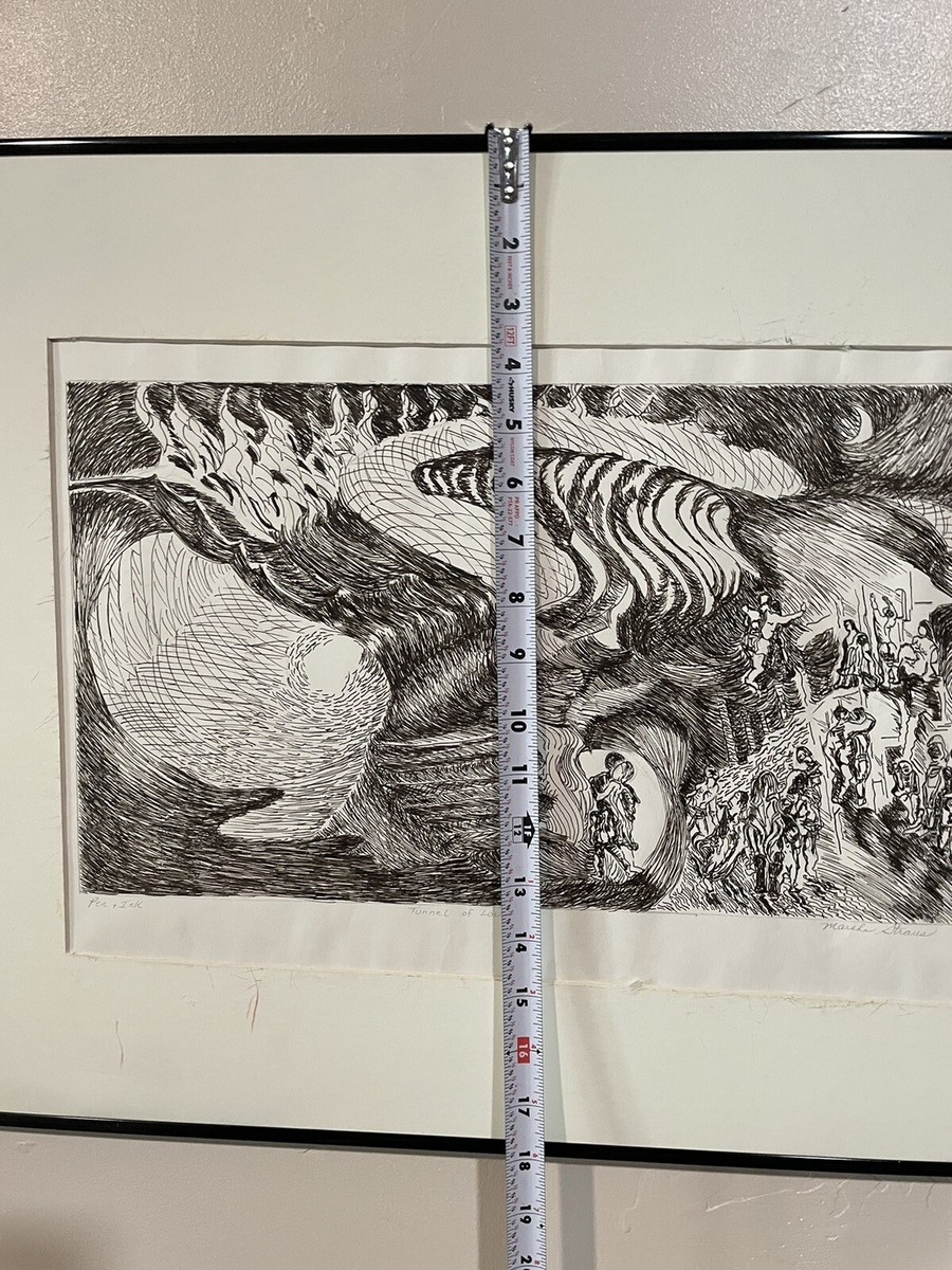 vintage drawing framed | eBay