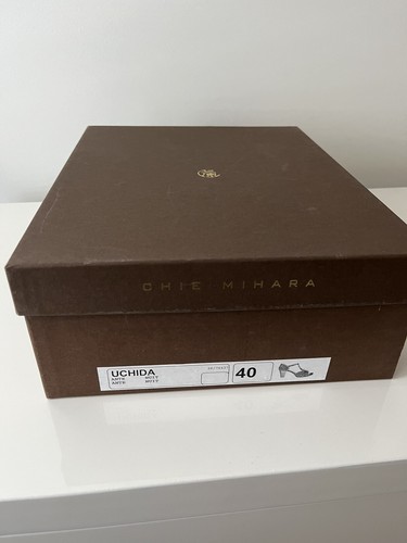 chie mihara 40 Uchida Navy suede heels. New in box unworn - Picture 19 of 20