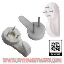 Hard wall Picture Hooks, Hardwall hardened steel pins Small, Medium or large.