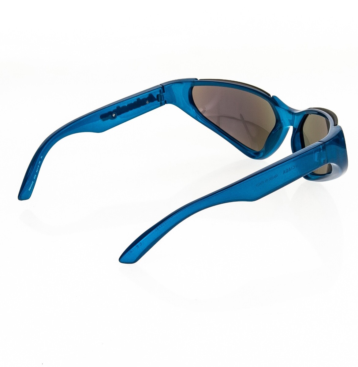 BALENCIAGA Xpander BB0202 サングラス BALENCIAGA XPANDER CAT 0202 Blue Glitter Mirror Unisex Mask