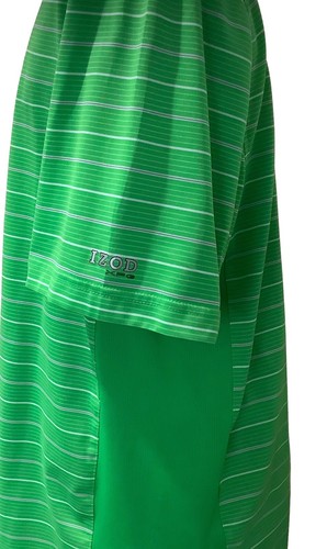 Izod Polo Shirt Men Large Green Performance Golf Short Sleeve x-treme function - Picture 3 of 5