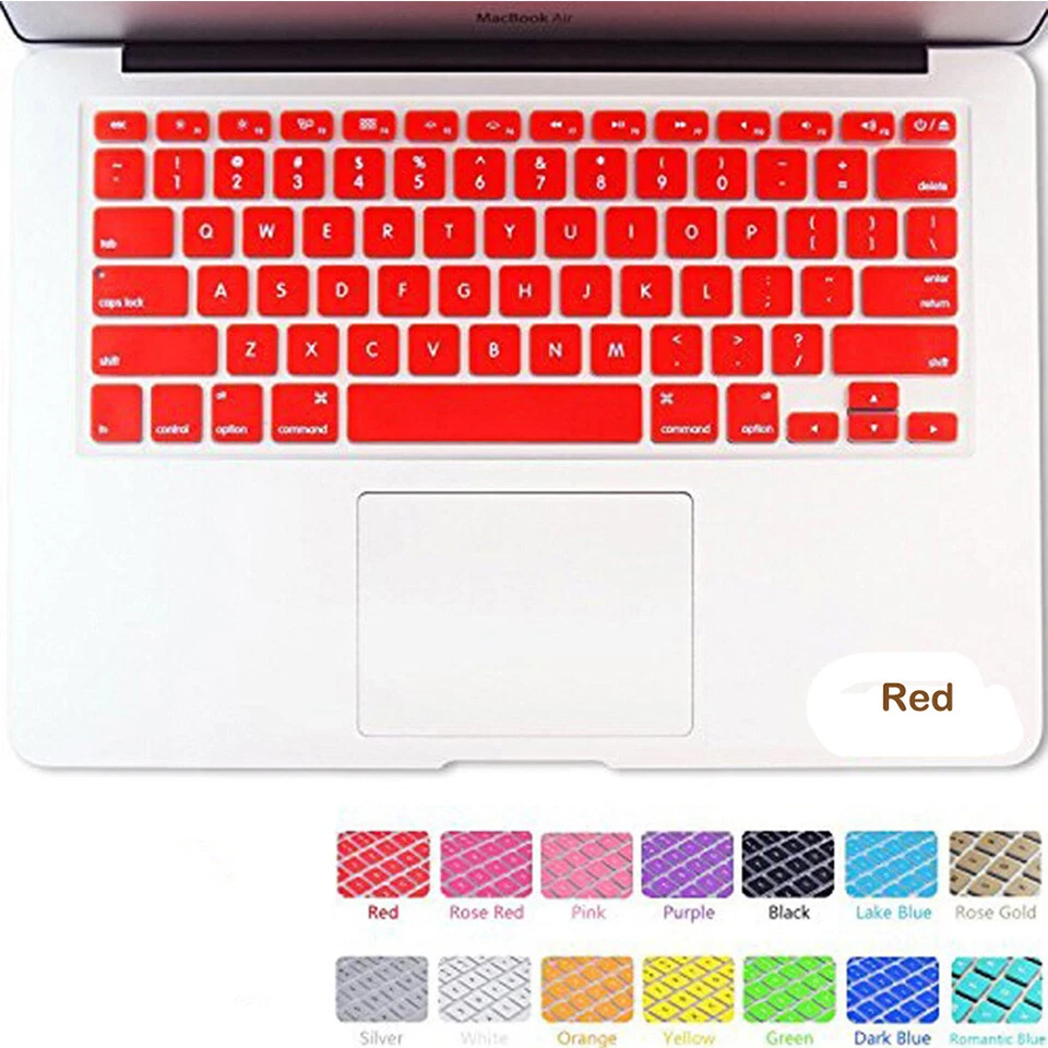 Silicone Keyboard Cover Skin Protector For Apple MacBook Pro Air 11" 12" 13" 15" - Image 3 of 4