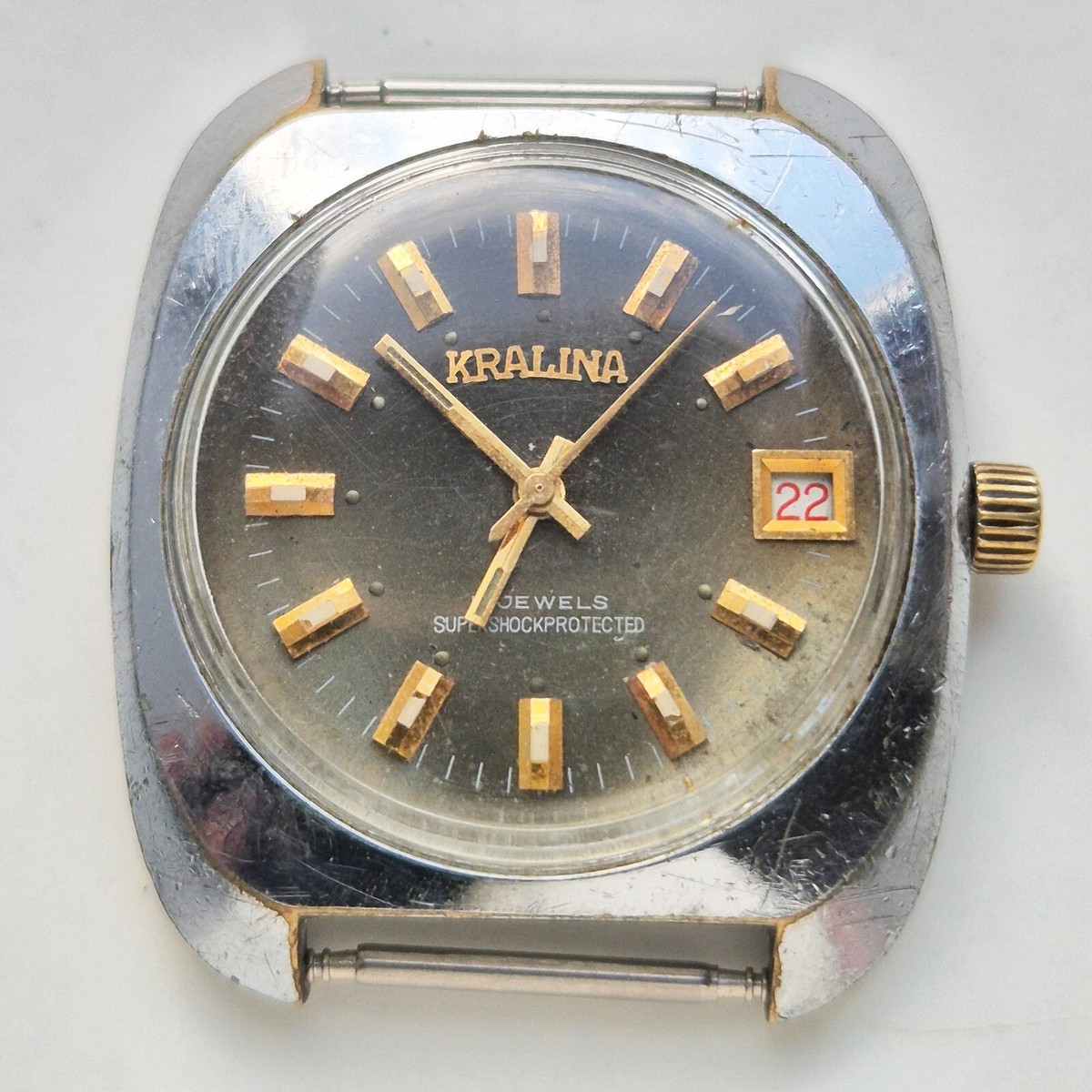 Swiss watch KRALINA Dial Textured Hand Winding 17 Jewel 38 mm Men