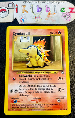 Cyndaquil 57/111 LP Double Star Set Symbol Neo Genesis Pokemon Card! | eBay Cyndaquil 57/111 LP Double Star Set Symbol Neo Genesis Pokemon Card! | eBay