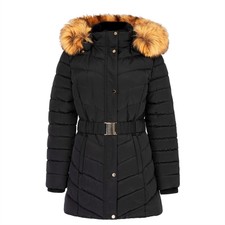 Firetrap Womens Beltbubble Puffer Jacket Outerwear - Heavyweight