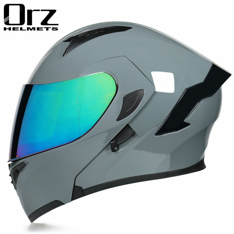 DOT Modular Helmet Motorcycle Helmets Full Face Flip Up Helmet with Dual  Visor