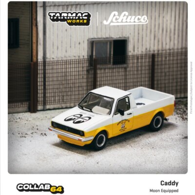 Tarmac Works 1:64 Caddy Pickup Mooneye Equipped Diecast Model Car