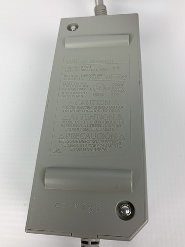 FABRICANTE DE EQUIPOS ORIGINALES Nintendo Wii fuente de alimentación adaptador de CA solo gris original RVL-002 funciona - Imagen 4 de 12