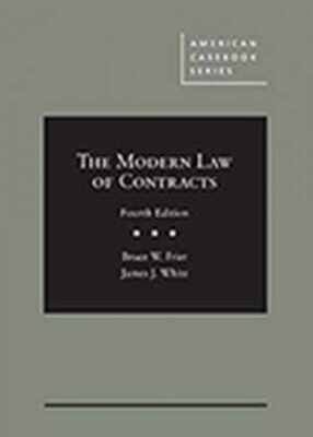 The Modern Law of Contracts - Hardcover, by Frier Bruce; White - Very Good
