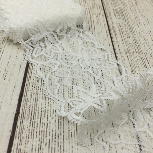 10Y 8CM Elastic Lace Trim Ribbon By the Yard Stretch Ribbon Headbands Clothing - Bild 7 von 48