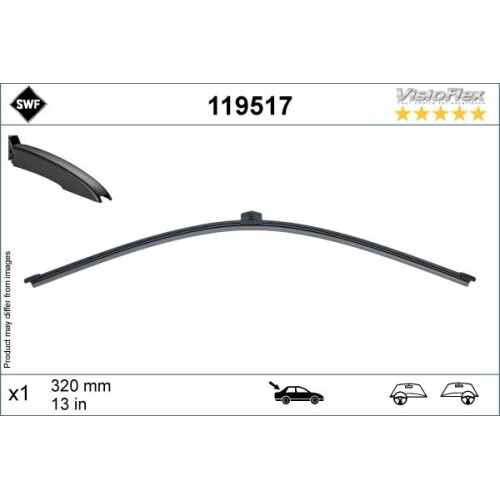 SWF Wischblatt 119319 - Passgenaues Scheibenwischerblatt Für Dein Auto | Fahrzeugspezifisch