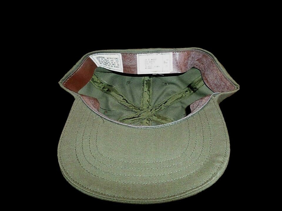 VINTAGE U.S MILITARY HAT ARMY HOT WEATHER OD GREEN BASEBALL CAP