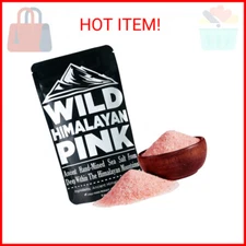Wild Foods Organic Pink Himalayan Salt, Fine Ground for Table and Cooking, 8 oz 