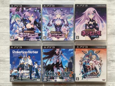 SONY PS3 Neptunia & Robotics; Notes & Akiba's Trip 2 & Ar Tonelico 3 from Japan
