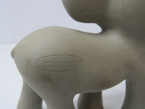 Vintage BABY Toy Infantino LOT Squeeze & Teethe GRAY ELEPHANT Teether Squeak OH - Picture 5 of 6
