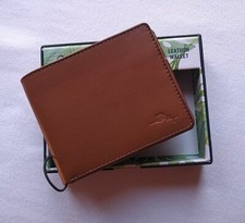 TOMMY BAHAMA TAN LEATHER BI-FOLD WALLET