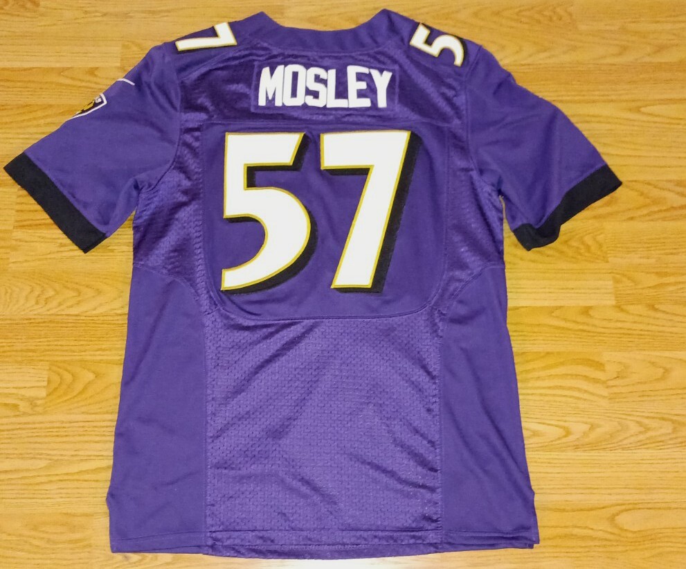 BALTIMORE RAVENS CJ MOSLEY JERSEY MENS SIZE 40 NIKE ONFIELD VINTAGE LIKNEW