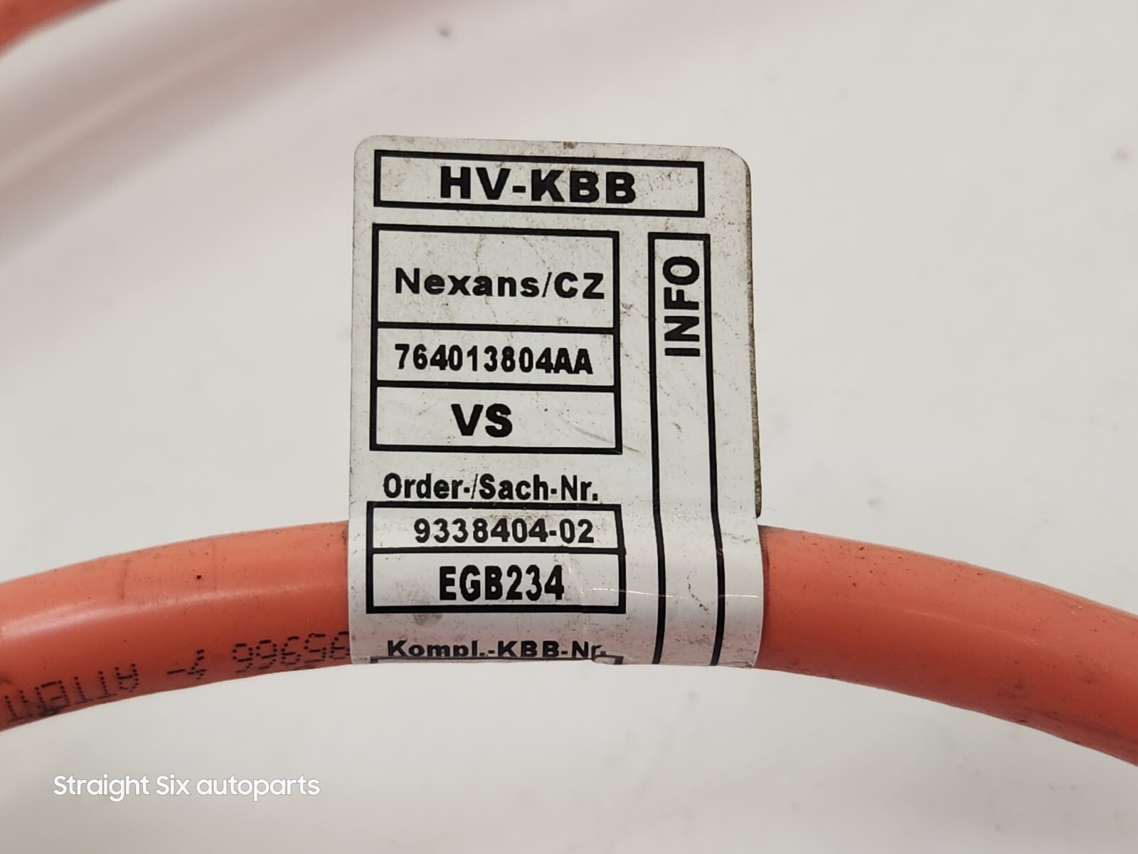 ✅ 14-17 OEM BMW i8 I12 Coupe Hight Voltage Electric Motor Power Cable Wire RENE