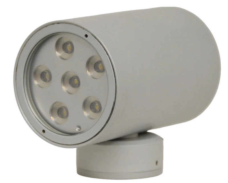 Lampada Parete da Esterno Grigia Cris Linea Light 85396 6+6 x2W LED Biemissione, fotografia 8 di 8