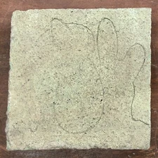 Cement Vintage Paver with Sleeping Mexican California 