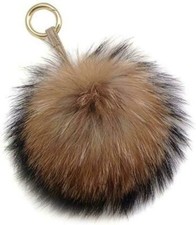 Kaninchenfell Anhänger Taschenanhänger Schlüsselanhänger Echtfell Pelz Bommel