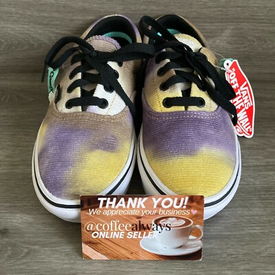 Vans Men\'s Comfycush Era Blotched Purple Tie Dye Corduroy Skate Shoes Sizes NEW Vans Men main image 2