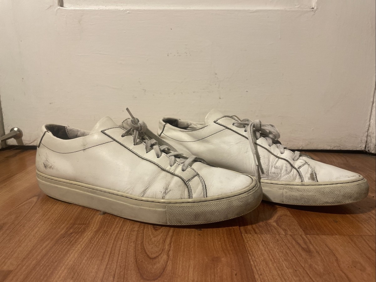 Common Projects Achilles Low 1528 White Leather Sneakers Common Projects Achilles Low 1528 White Leather Sneakers
