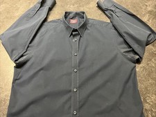 UNTUCKit Men  s Dark Blue WF Wrinkle Free L/S Button Up Shirt XL
