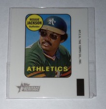 2018 Topps Heritage High Decal Reggie Jackson A's 69TD-RJ ! !