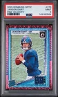 2025 Donruss Optic Jaxson Dart Pink Velocity /99 PSA 9 RC Rookie NY Giants