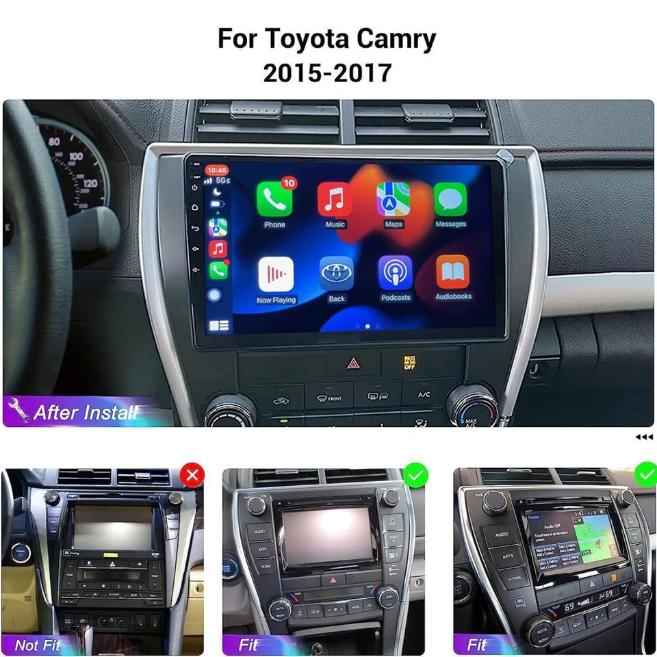 For 2015 2016 2017 Toyota Camry Radio GPS Stereo Apple CarPlay & Android Auto Foto 4 de 4
