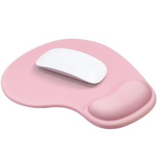 GIRPKPAD Ergonomic Mouse pad with Wrist Support, Gel Support pink