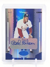 BOB GIBSON 2004 DONRUSS BLUE MIRROR AUTO JERSEY  /30 #226 CARDINALS Q4628