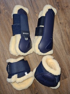 4er Set BUSSE Navy VB/ WB Gamaschen Bounce Art- Fur II Hartschalengamaschen