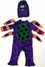 InCharacter Costumes Toddler 12-18 Months Itsy Bitsy Spider Jumpsuit Hood Hallow