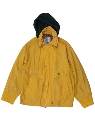 Polbot Herren Regenjacke mit Kapuze UK 38 Medium Gelb Polyester CA10