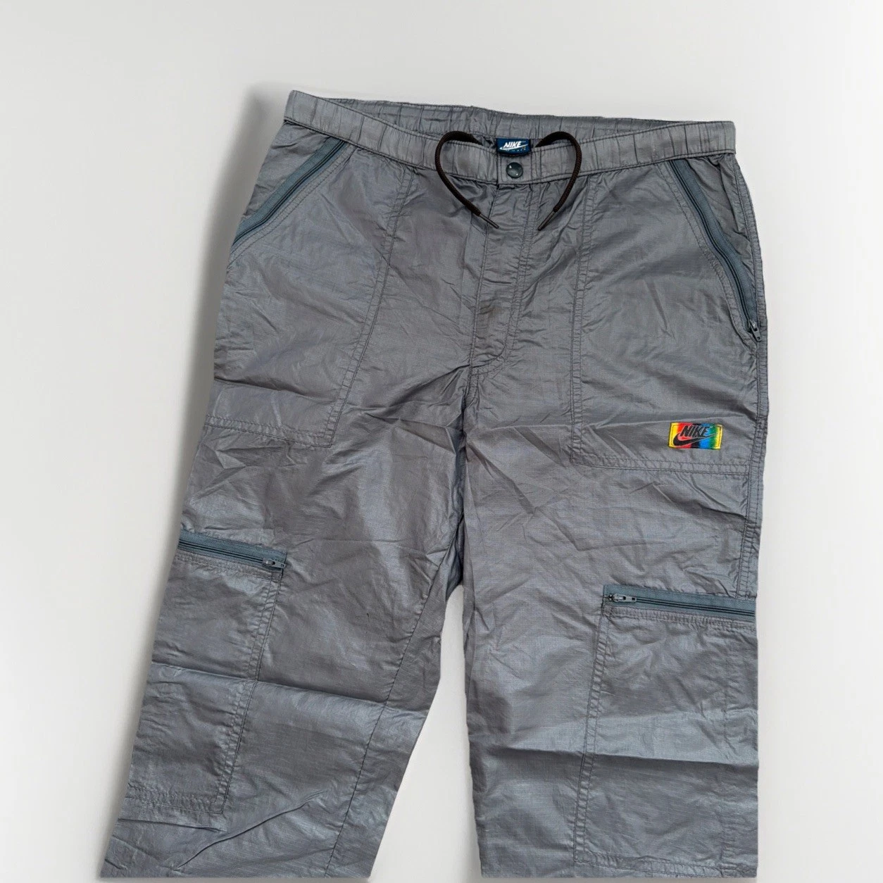 VTG 1980's Nike Track Pants Running 1984 Olympics Korea Rainbow Blue Tag USA OG
