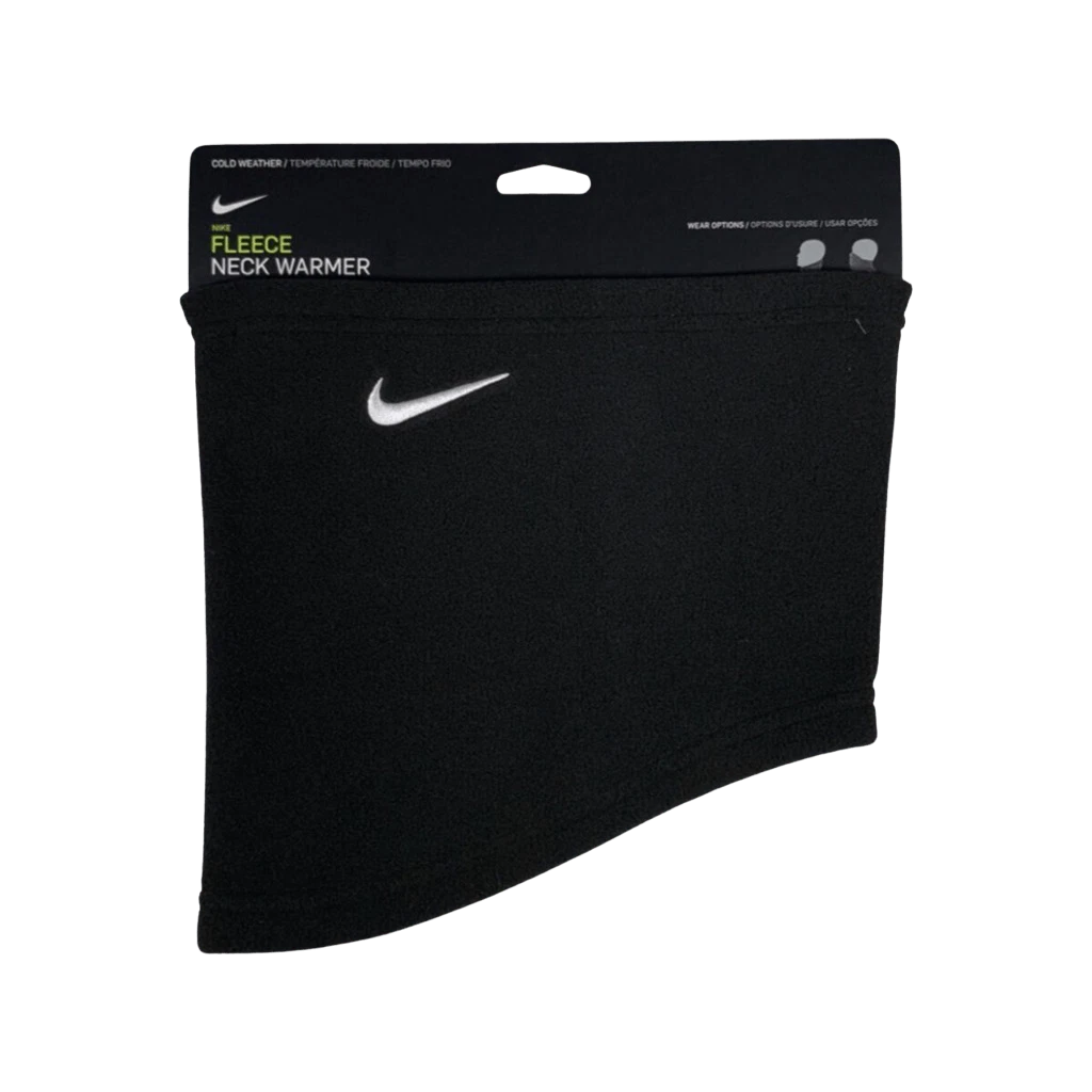 Nike Fleece Neck Gaiter Warmer Black Unisex - New With Tags Swoosh Logo