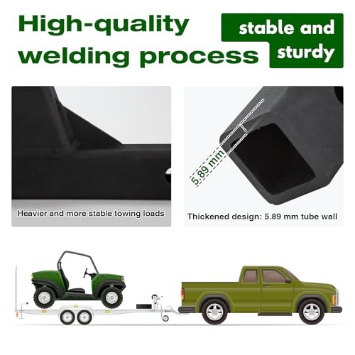 10-Inch Hitch Receiver Extension Riser Fits for 2 Inch Hitch Riser, 10000lbs  - Picture 6 of 7