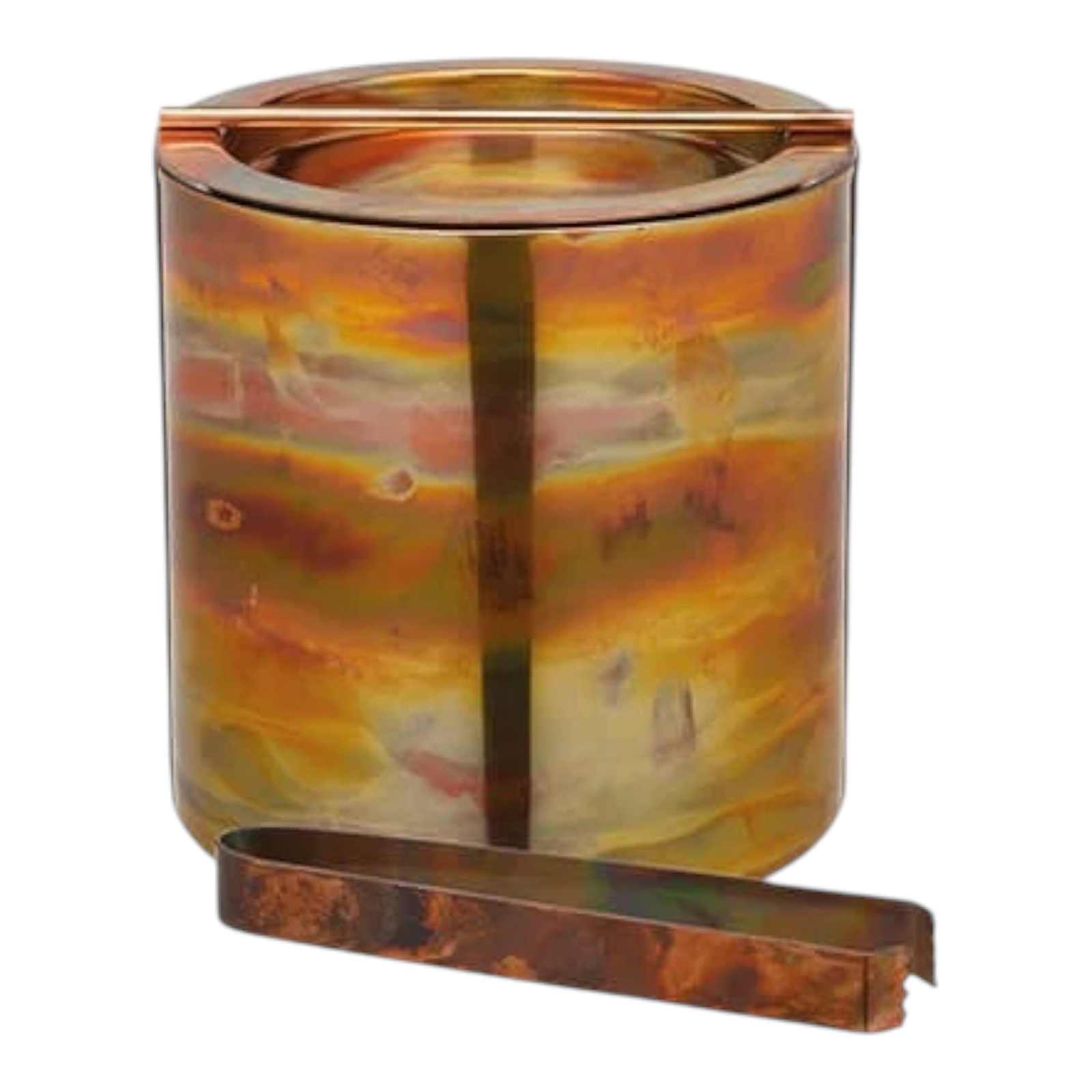 BarCraft Swirling Copper Finish Ice Bucket