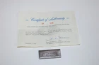 Vintage The Boatmen's National Bank 2 Oz .999 Silver Bar w/ COA