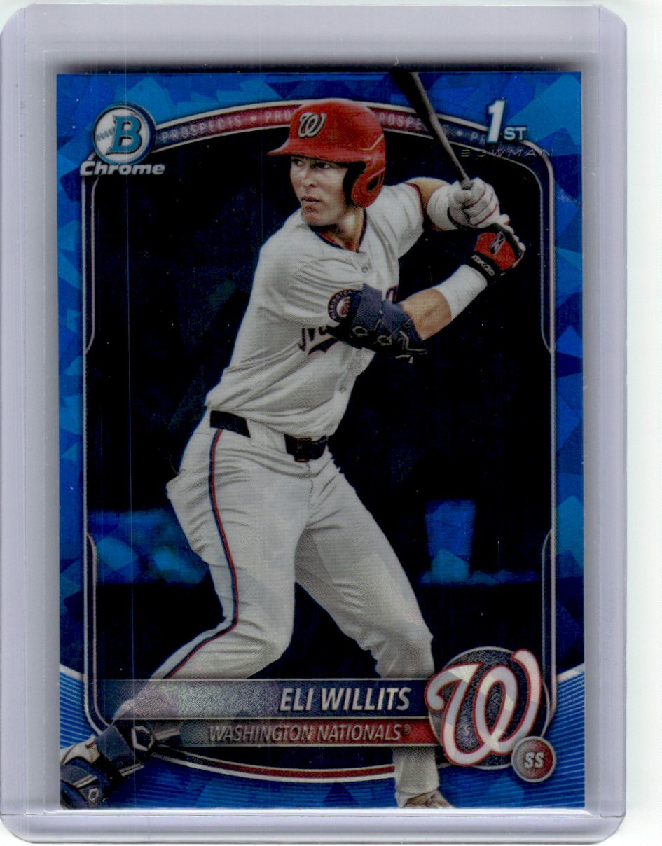 ELI WILLITS 2025 BOWMAN DRAFT CHROME SAPPHIRE REFRACTOR #BDC-1