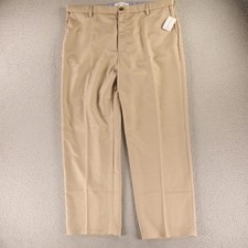 Amazon Essentials Pants Mens 42x30 Brown Twill Polyester Khaki Brown Chino