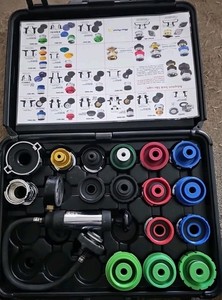 SNAP ON TOOLS USA 17 pc Cooling System Adaptor Set (Blue-Point) SVTAB1400