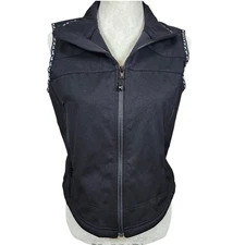 Kerrits Women's Black Equestrian Riding Vest M Zip Front Performance Outerwear