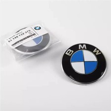 Logo BMW 82mm Capot Emblème E46 E90 E92 E60 E34 E36 E39 BMW BLEU+ 2 OEILLETS